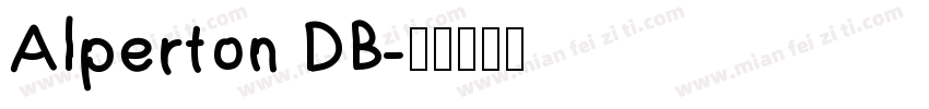 Alperton DB字体转换